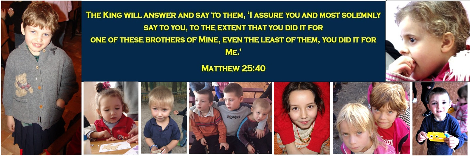 Photos of children - Bible Verse